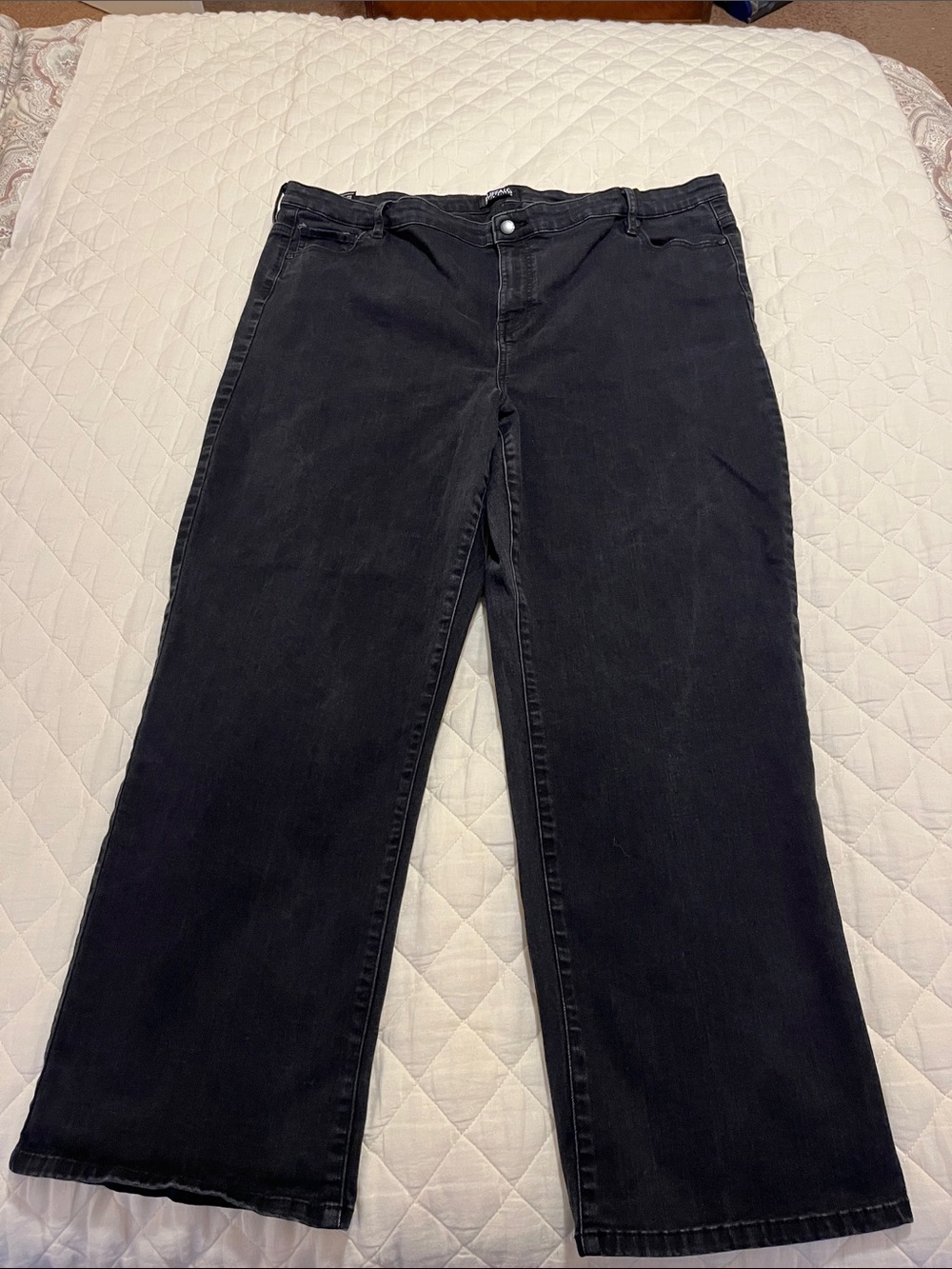 Buffalo David Bitton Washed Black Denim Jeans 22